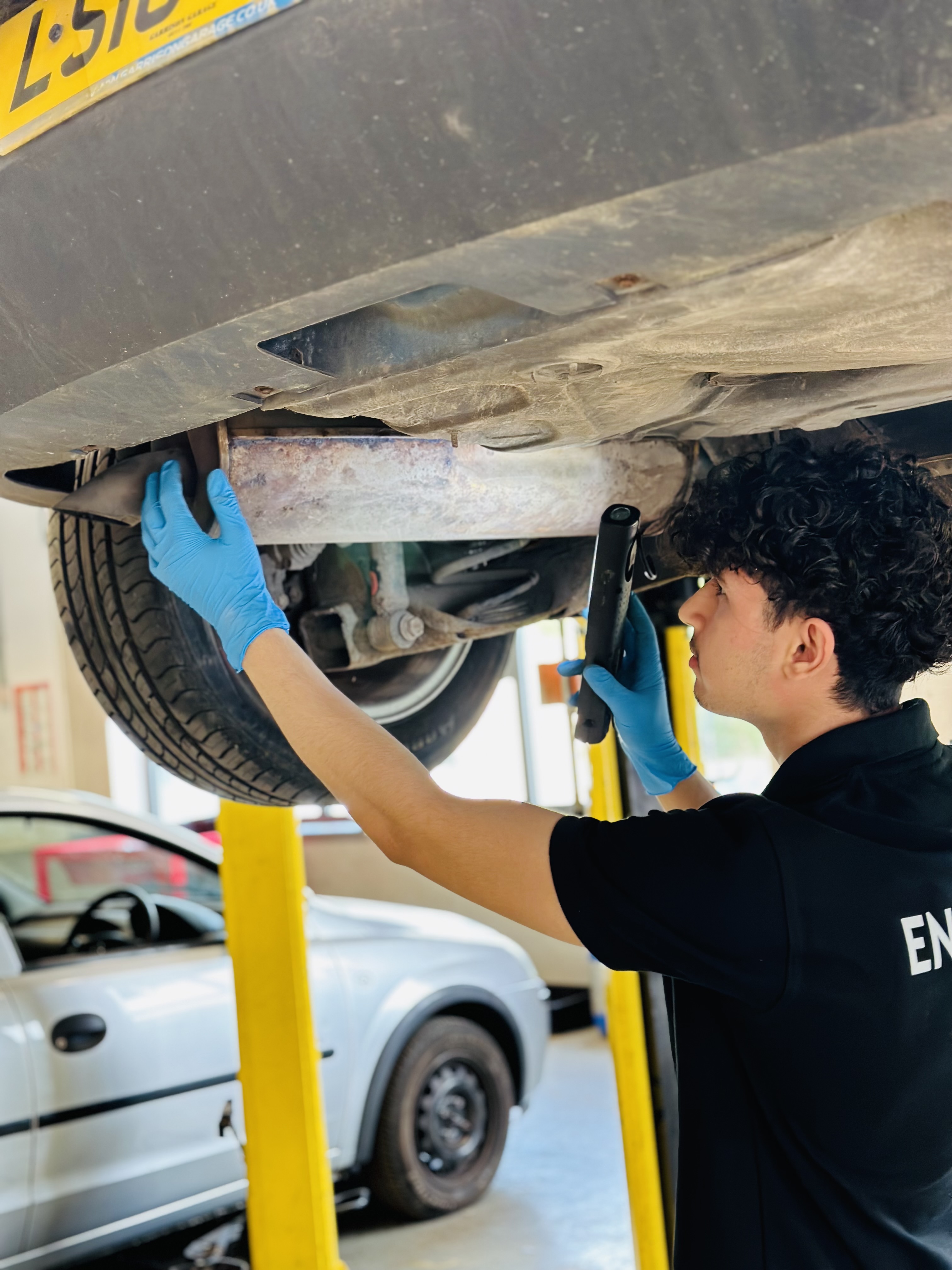 Inside Salek Tyre & Mechanic garage