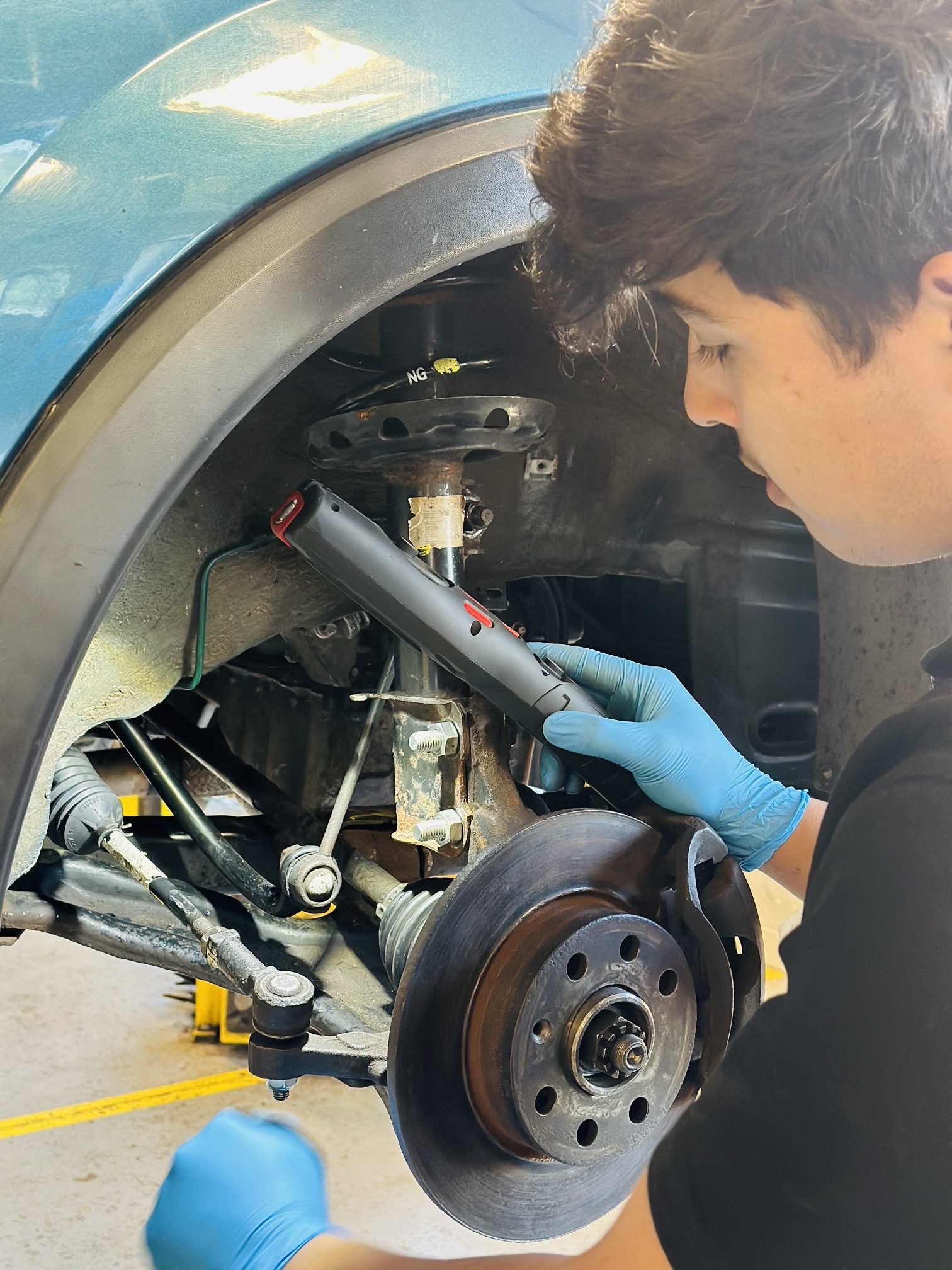 Brake disc and suspension work